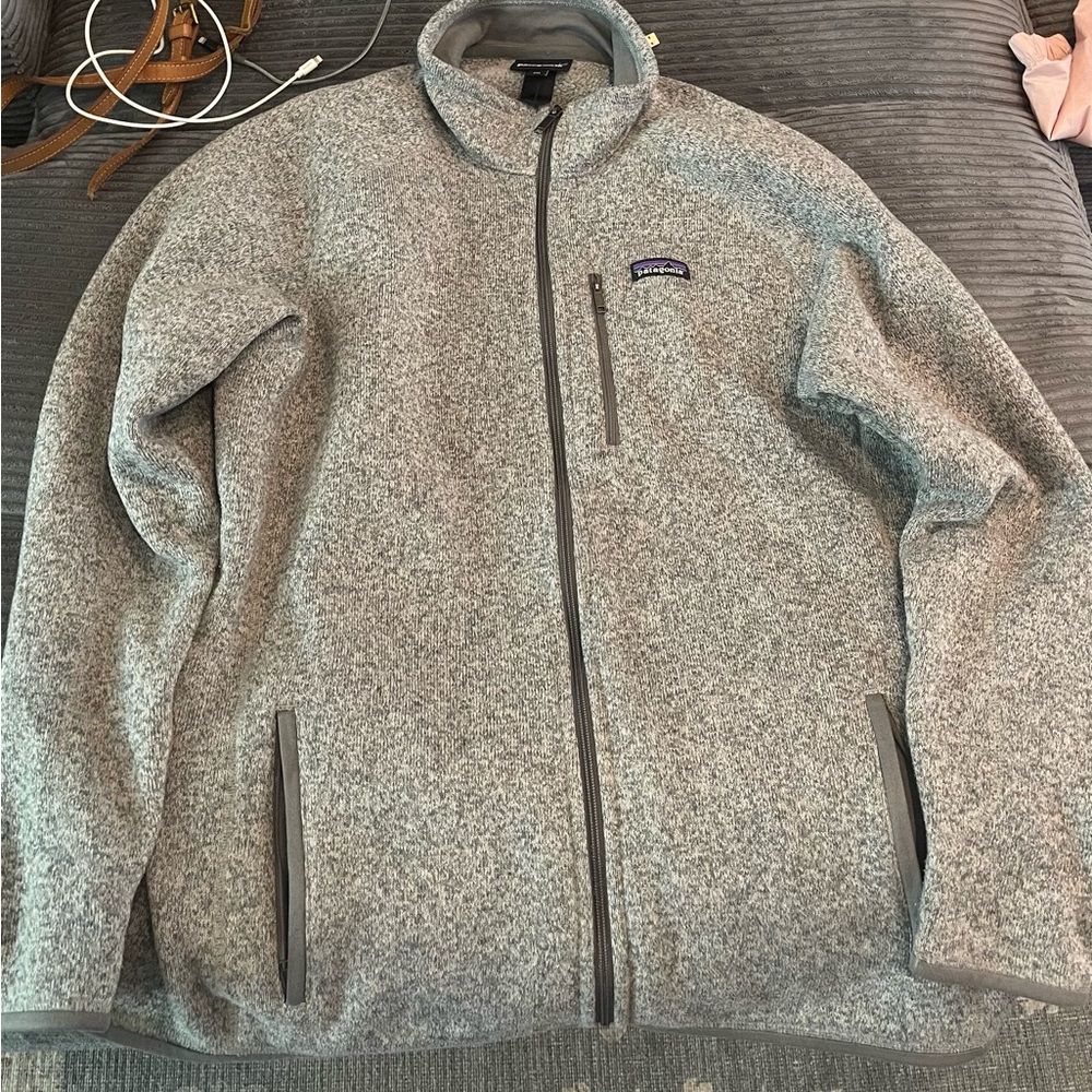 Patagonia Heather Gray Fleece Jacket